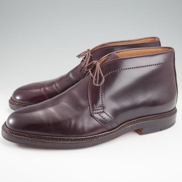 美品★オールデン 9E【定価￥216,700-★コードバン仕様/1339】バリーラスト/チャッカブーツ/#8/バーガンディー/赤茶/ALDEN★m639