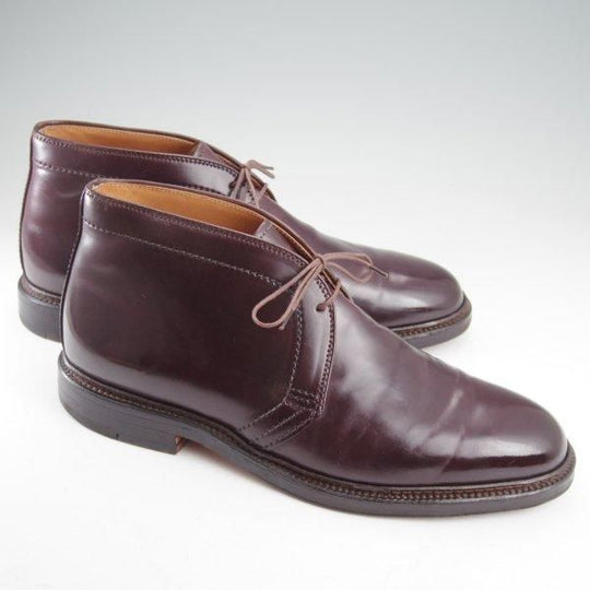 美品★オールデン 9E【定価￥216,700-★コードバン仕様/1339】バリーラスト/チャッカブーツ/#8/バーガンディー/赤茶/ALDEN★m639