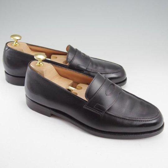 極上★クロケット&ジョーンズ 5.5E【現行定価10万円以上★JLロペス似寄りモデル/ビームスF別注】コインローファー/黒/Crockett&Jones★m641