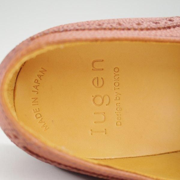 未使用★Iugen/イウゲン SIZE 8.5【定価￥44,000-★ローファー/IG201】スリッポン/グレインレザー/茶/メンズ★m644