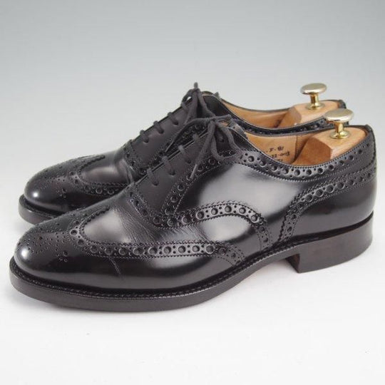 極上★チャーチ 70F/UK7【現行定価￥176,000-★BURWOOD/バーウッド】81ラスト/フルブローグ/黒/メンズ/Church's★m645