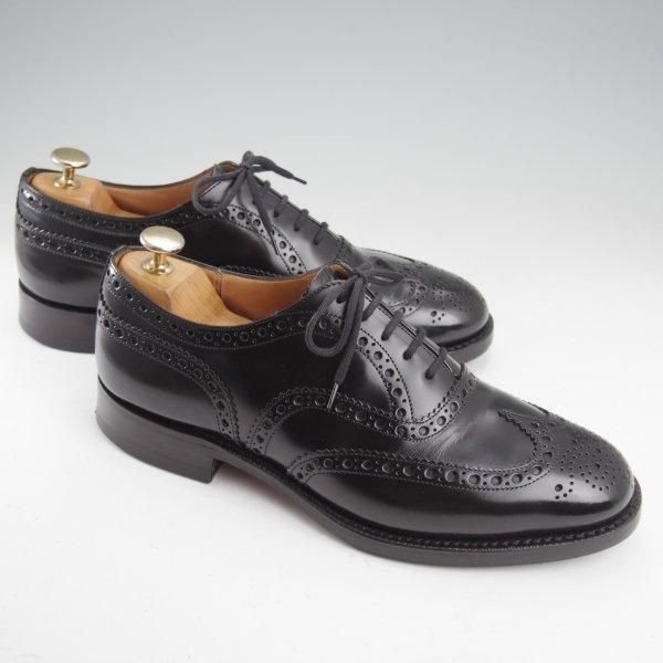 極上★チャーチ 70F/UK7【現行定価￥176,000-★BURWOOD/バーウッド】81ラスト/フルブローグ/黒/メンズ/Church's★m645