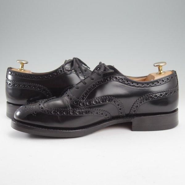 極上★チャーチ 70F/UK7【現行定価￥176,000-★BURWOOD/バーウッド】81ラスト/フルブローグ/黒/メンズ/Church's★m645