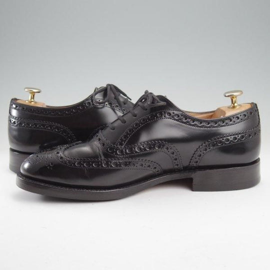 極上★チャーチ 70F/UK7【現行定価￥176,000-★BURWOOD/バーウッド】81ラスト/フルブローグ/黒/メンズ/Church's★m645
