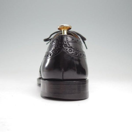 極上★チャーチ 70F/UK7【現行定価￥176,000-★BURWOOD/バーウッド】81ラスト/フルブローグ/黒/メンズ/Church's★m645