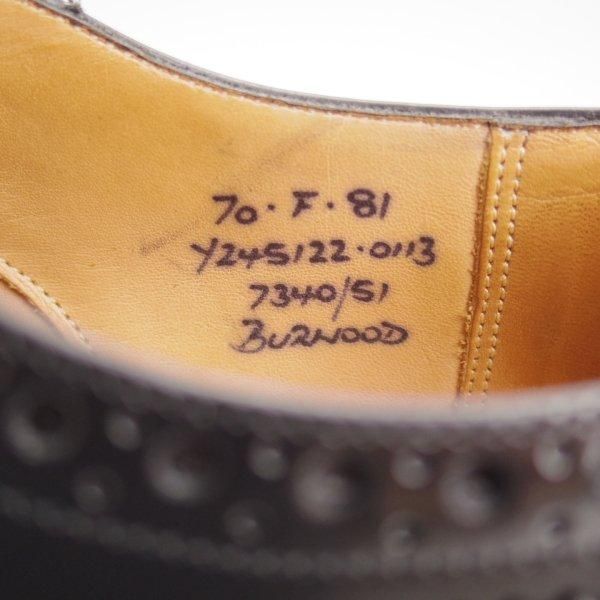 極上★チャーチ 70F/UK7【現行定価￥176,000-★BURWOOD/バーウッド】81ラスト/フルブローグ/黒/メンズ/Church's★m645