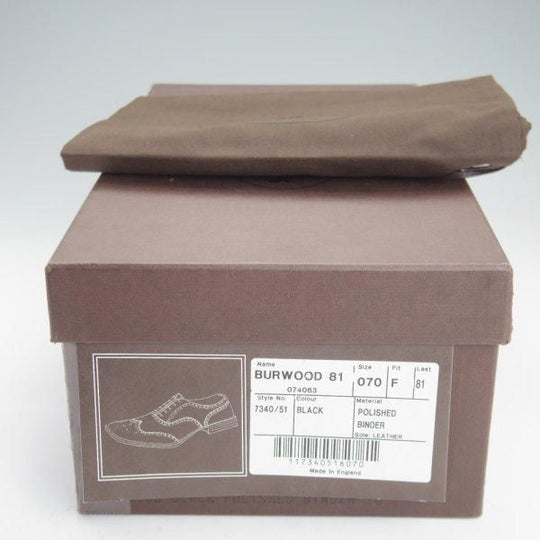 極上★チャーチ 70F/UK7【現行定価￥176,000-★BURWOOD/バーウッド】81ラスト/フルブローグ/黒/メンズ/Church's★m645