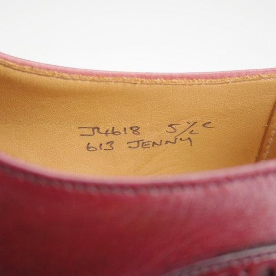 極上★クロケット&ジョーンズ(レディース) 5.5C【現行定価10万円以上★JENNY/613ラスト】フルブローグ/赤茶/Crockett&Jones★m648