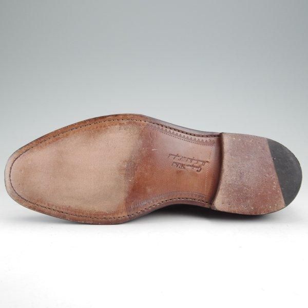 美品★(英)Loake/ローク SIZE 7.5【定価￥56,100-★セミブローグ/STRAND】CAPITALラスト/カーフ/黒/メンズ★m650