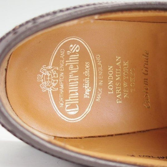 美品★チャーチ 85G/UK8.5【定価￥198,000-★ライトウェイトソール/GRAFTON】グラフトン/173ラスト/ネバダカーフ/濃茶/Church's★m651