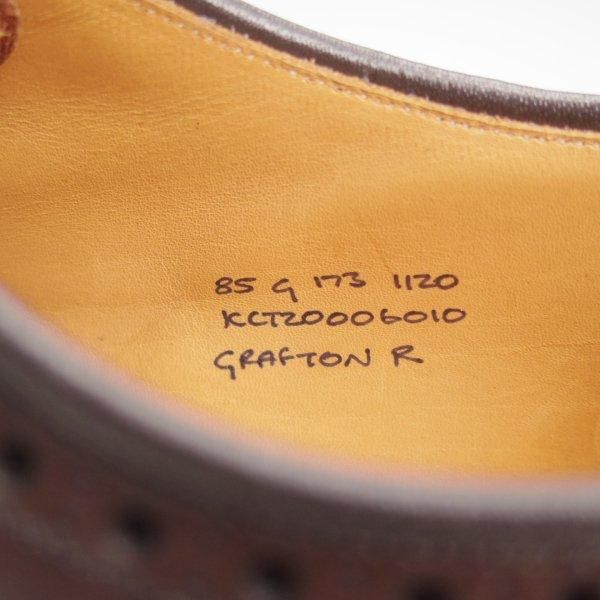 美品★チャーチ 85G/UK8.5【定価￥198,000-★ライトウェイトソール/GRAFTON】グラフトン/173ラスト/ネバダカーフ/濃茶/Church's★m651