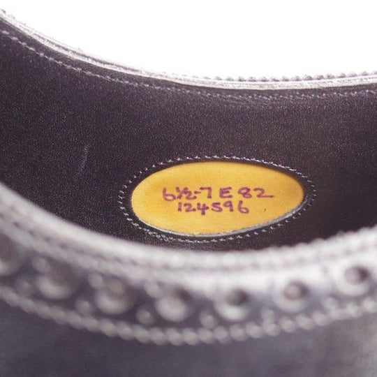 美品★エドワードグリーン 6.5E【現行定価20万円以上★MALVERN/マルバーン】82ラスト/フルブローグ/カーフ/黒/EDWARD GREEN★m652