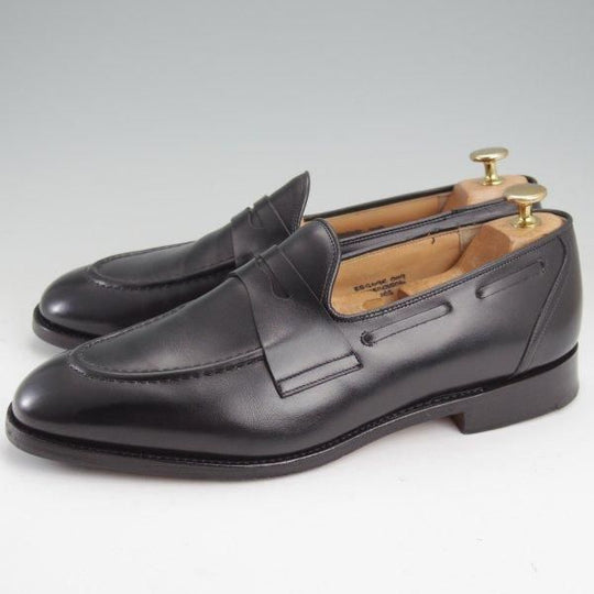 極上★チャーチ 85G/UK8.5【★コインローファー/WIDNES/ウィドネス】69Rラスト/スリッポン/カーフ/黒/メンズ/Church's★m654