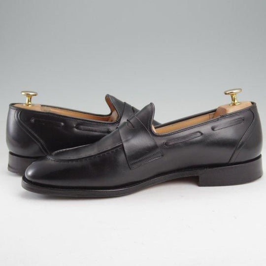 極上★チャーチ 85G/UK8.5【★コインローファー/WIDNES/ウィドネス】69Rラスト/スリッポン/カーフ/黒/メンズ/Church's★m654