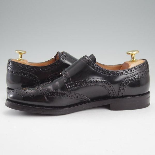 美品★チャーチ(レディース) SIZE 36【定価￥181,500-★LANA R/ラナ/ダブルモンク】ポリッシュドバインダーカーフ/黒/Church's★m658