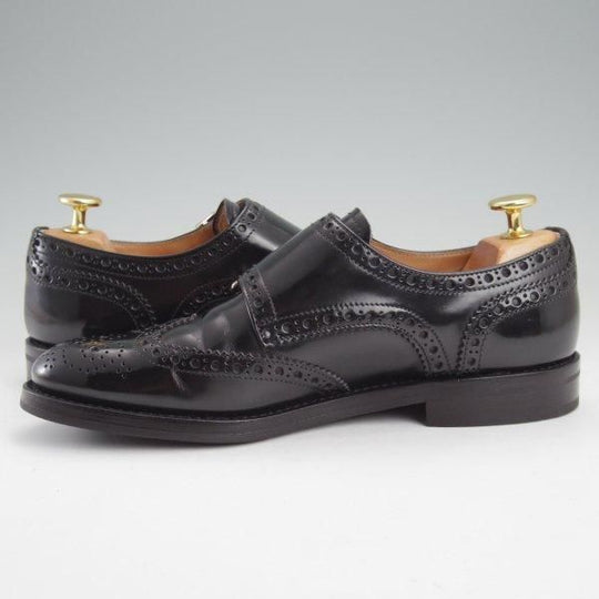 美品★チャーチ(レディース) SIZE 36【定価￥181,500-★LANA R/ラナ/ダブルモンク】ポリッシュドバインダーカーフ/黒/Church's★m658