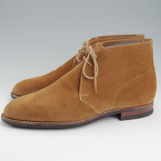 極上★クロケット&ジョーンズ 9E【ダイナイトソール仕様★チャッカブーツ/SOMERSET】224ラスト/スエード/CAMEL/茶/Crockett&Jones★m659