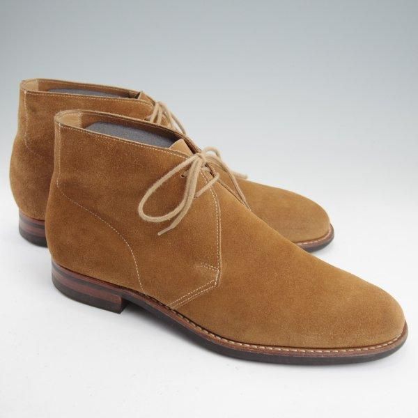極上★クロケット&ジョーンズ 9E【ダイナイトソール仕様★チャッカブーツ/SOMERSET】224ラスト/スエード/CAMEL/茶/Crockett&Jones★m659