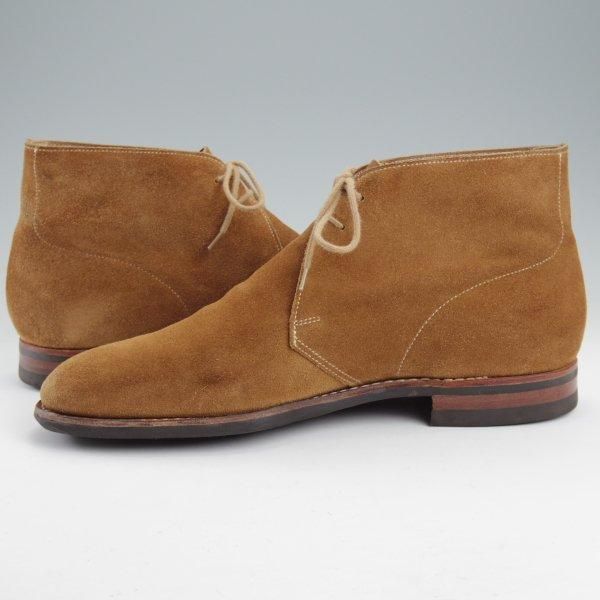 極上★クロケット&ジョーンズ 9E【ダイナイトソール仕様★チャッカブーツ/SOMERSET】224ラスト/スエード/CAMEL/茶/Crockett&Jones★m659