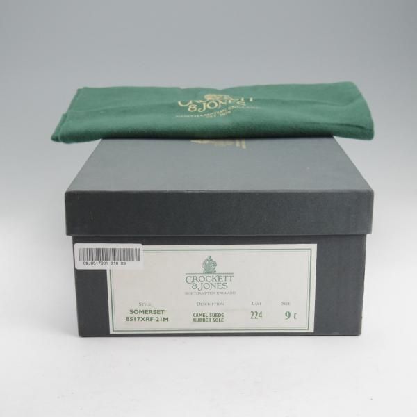 極上★クロケット&ジョーンズ 9E【ダイナイトソール仕様★チャッカブーツ/SOMERSET】224ラスト/スエード/CAMEL/茶/Crockett&Jones★m659