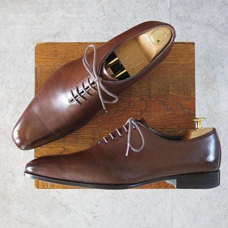 極上★FUGASHIN/フウガシン SIZE 8.5【ホールカット★FG1482/濃茶】カーフ/メンズ★m660