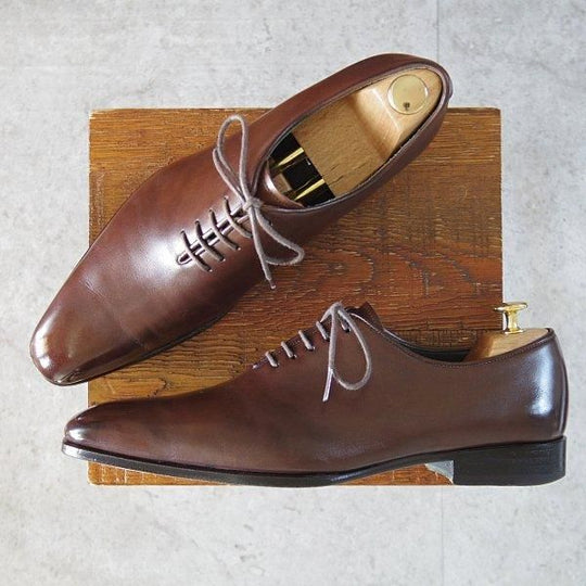 極上★FUGASHIN/フウガシン SIZE 8.5【ホールカット★FG1482/濃茶】カーフ/メンズ★m660
