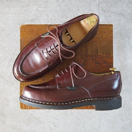 極上★パラブーツ SIZE 6.5【定価￥96,800-★シャンボード/CHAMBORD】リスレザー/TEXソール/Uチップ/カフェ/CAFE/メンズ/Paraboot★m661