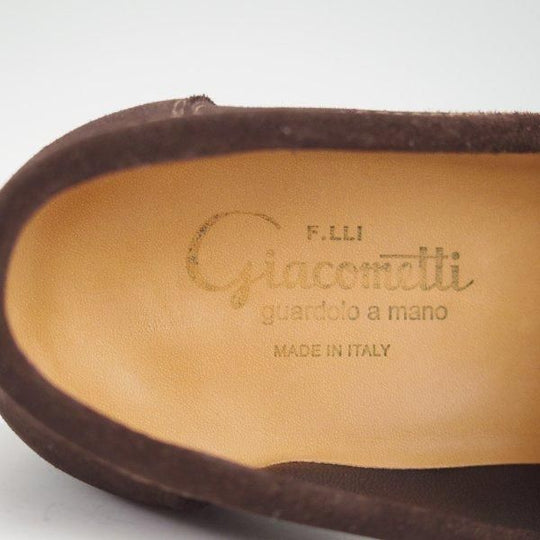 ほぼ試着程度★(伊)F.LLIジャコメッティ SIZE 39.5【定価￥103,400-★(英)C.F.ステッド社のスーパーバック/FG254】ローファー/濃茶★m664