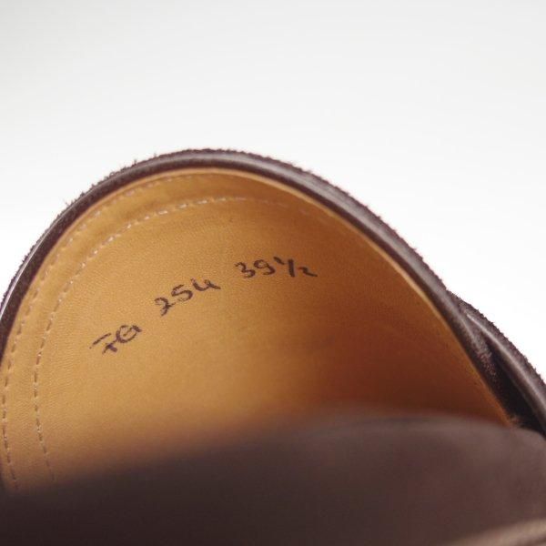ほぼ試着程度★(伊)F.LLIジャコメッティ SIZE 39.5【定価￥103,400-★(英)C.F.ステッド社のスーパーバック/FG254】ローファー/濃茶★m664