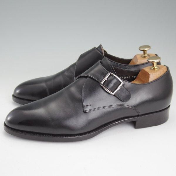 極上★三陽山長 SIZE 7【定価￥80,300-★修一郎/モンクストラップ】R2010ラスト/カーフ/黒/メンズ/SHUICHIRO/Sanyo Yamacho★m686
