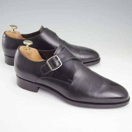 極上★三陽山長 SIZE 7【定価￥80,300-★修一郎/モンクストラップ】R2010ラスト/カーフ/黒/メンズ/SHUICHIRO/Sanyo Yamacho★m686