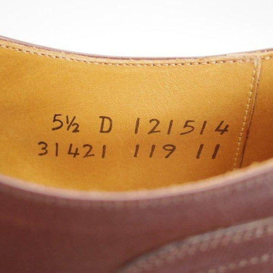 極美品★Arch Kerry/アーチケリー 5.5D【定価￥85,800-★Vチップ/アルゴンキン/31421】スプリットラスト/カーフ/濃茶/メンズ★m687