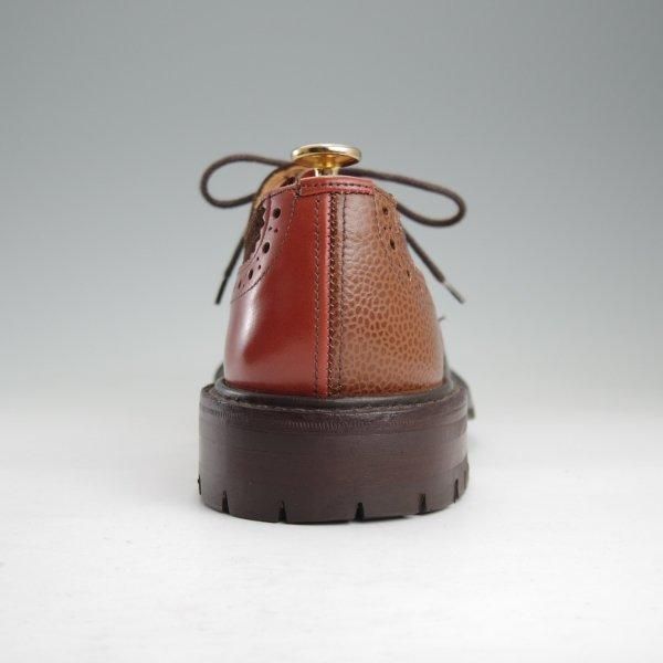 美品★トリッカーズ SIZE 7.5【定価￥121,000-★ネペンテス別注/クレイジーパターンのBOURTON】バートン/濃茶×茶/Tricker's★m688