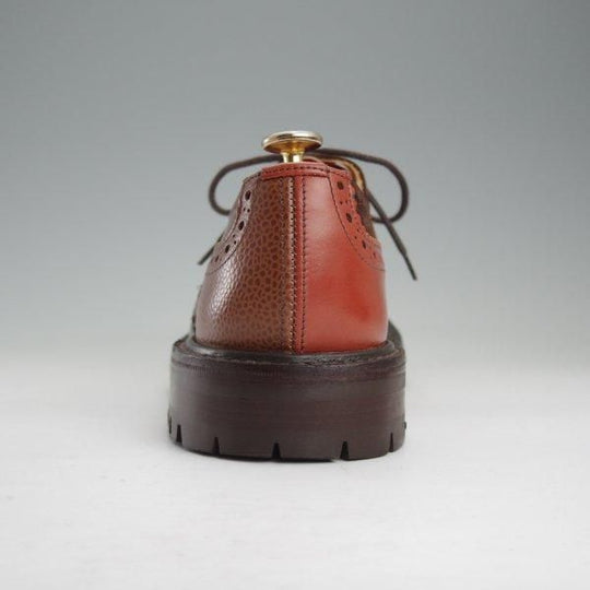 美品★トリッカーズ SIZE 7.5【定価￥121,000-★ネペンテス別注/クレイジーパターンのBOURTON】バートン/濃茶×茶/Tricker's★m688