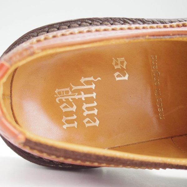 美品★トリッカーズ SIZE 7.5【定価￥121,000-★ネペンテス別注/クレイジーパターンのBOURTON】バートン/濃茶×茶/Tricker's★m688