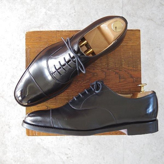 ★チャーチ 75F/UK7.5【定価￥176,000-★コンサル/CONSUL】173ラスト/ストレートチップ/黒/メンズ/Church's★m690