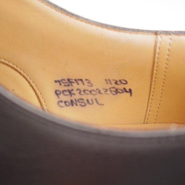 ★チャーチ 75F/UK7.5【定価￥176,000-★コンサル/CONSUL】173ラスト/ストレートチップ/黒/メンズ/Church's★m690