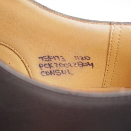 ★チャーチ 75F/UK7.5【定価￥176,000-★コンサル/CONSUL】173ラスト/ストレートチップ/黒/メンズ/Church's★m690