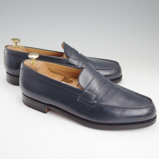極上★J.M.ウエストン 8D【現行定価￥151,800-★180/コインローファー】41ラスト/ボックスカーフ/BLUE/紺/Weston/ウェストン★m691