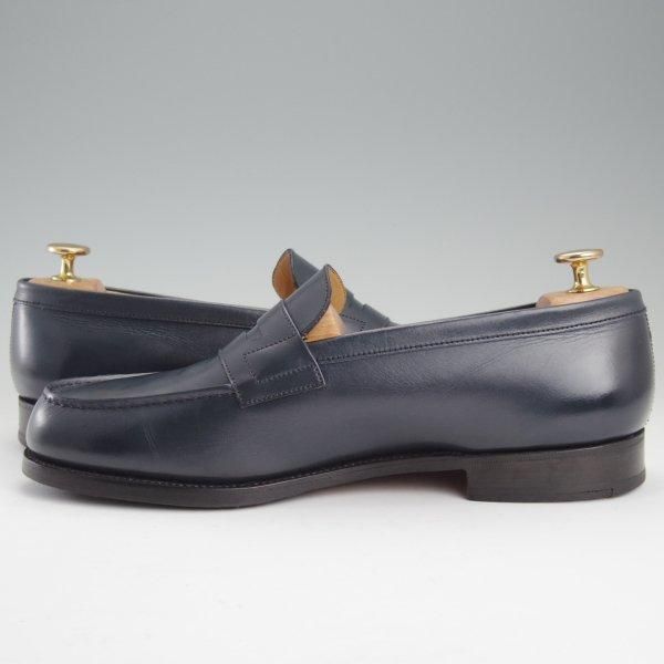 極上★J.M.ウエストン 8D【現行定価￥151,800-★180/コインローファー】41ラスト/ボックスカーフ/BLUE/紺/Weston/ウェストン★m691