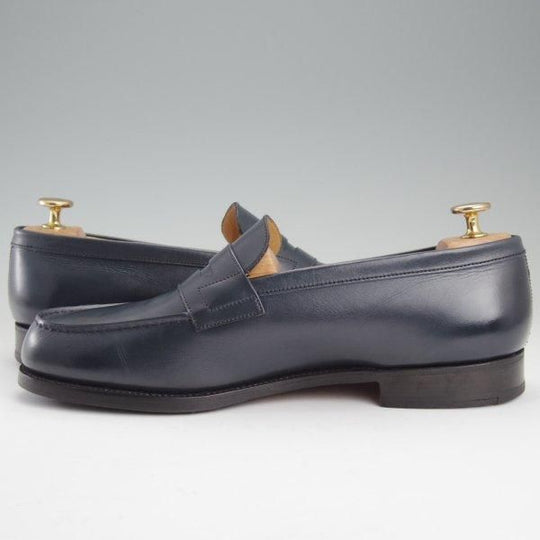 極上★J.M.ウエストン 8D【現行定価￥151,800-★180/コインローファー】41ラスト/ボックスカーフ/BLUE/紺/Weston/ウェストン★m691