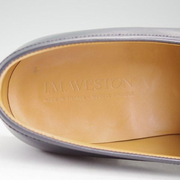 極上★J.M.ウエストン 8D【現行定価￥151,800-★180/コインローファー】41ラスト/ボックスカーフ/BLUE/紺/Weston/ウェストン★m691