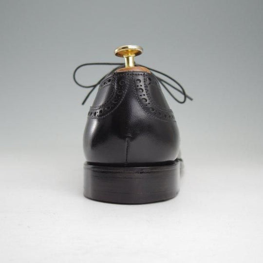極美品★(英)チーニー 8.5E【定価￥92,400-★FRANCIS/フランシス/6184ラスト】セミブローグ/カーフ/黒/メンズ/CHEANEY★m692