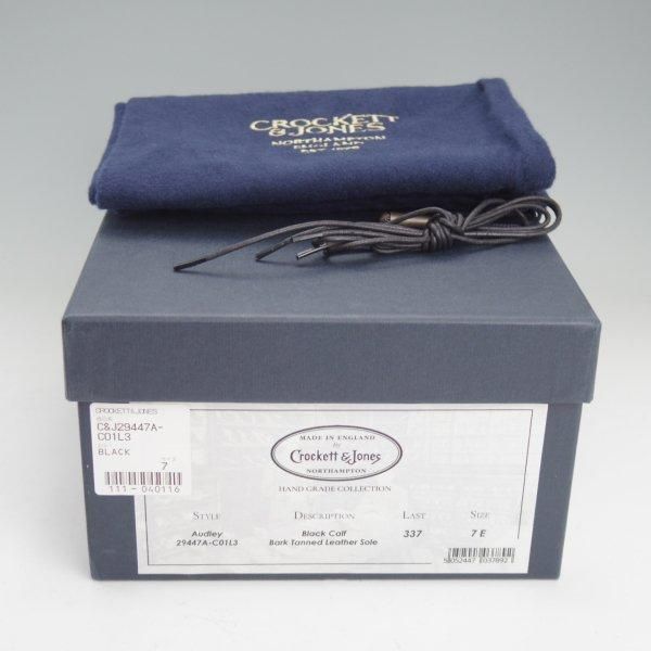 極上★クロケット&ジョーンズ 7E【定価￥148,500-★AUDLEY/オードリー】ハンドグレードライン/337ラスト/黒/Crockett&Jones★m694