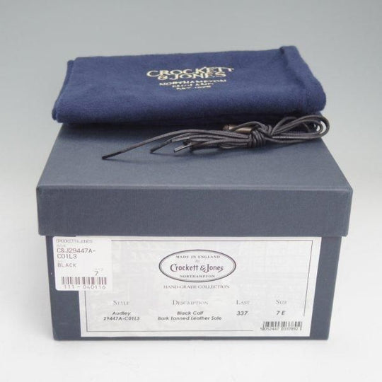 極上★クロケット&ジョーンズ 7E【定価￥148,500-★AUDLEY/オードリー】ハンドグレードライン/337ラスト/黒/Crockett&Jones★m694