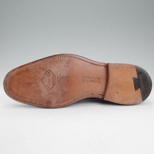 極美品★チャーチ 75F/UK7.5【現行定価20万円以上★GRAFTON MET/グラフトン/スタッズ】173ラスト/フルブローグ/赤茶/Church's★m695