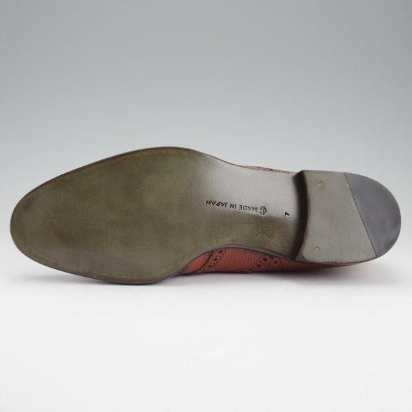 未使用★Iugen/イウゲン SIZE 7【定価￥44,000-★ローファー/IG201】スリッポン/グレインレザー/茶/メンズ★m696