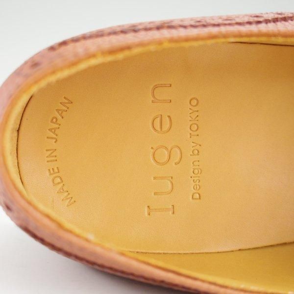 未使用★Iugen/イウゲン SIZE 7【定価￥44,000-★ローファー/IG201】スリッポン/グレインレザー/茶/メンズ★m696