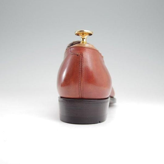極美品★三陽山長 SIZE 7【現行定価9万円程度★伸之介/R309ラスト】サイドエラスティック/カーフ/茶/SHINNOSUKE/Sanyo Yamacho★m699