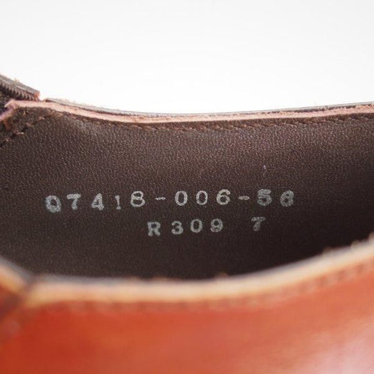 極美品★三陽山長 SIZE 7【現行定価9万円程度★伸之介/R309ラスト】サイドエラスティック/カーフ/茶/SHINNOSUKE/Sanyo Yamacho★m699